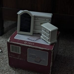 Miniature White Bedroom Furniture Set